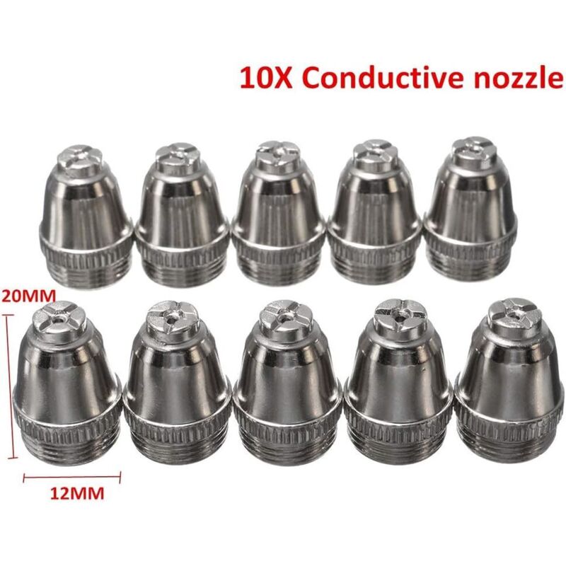 Kit De 50 Douilles Et Embouts Pour Torche Plasma KERUE - Compatible CUT60, CUT50, LGK-60