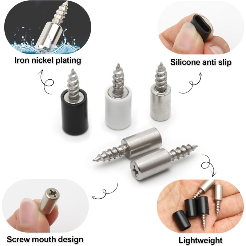 60 Pièces Taquet Pour Etagere Armoire Metallique Vis Support