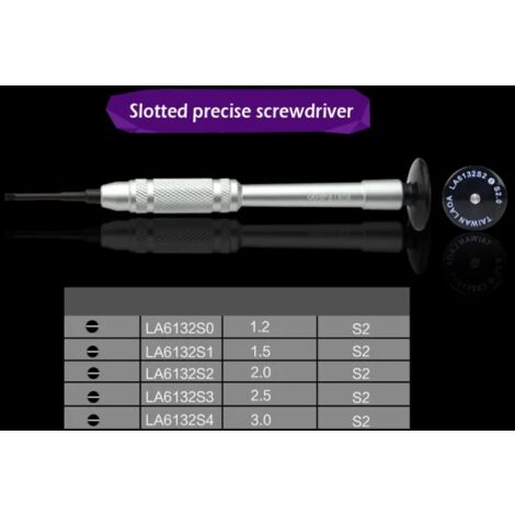 Lot De 8 Tournevis De Précision - Pour Lunettes, Téléphone, Bijoux - Longueur 60 Mm - Acier Inoxydable