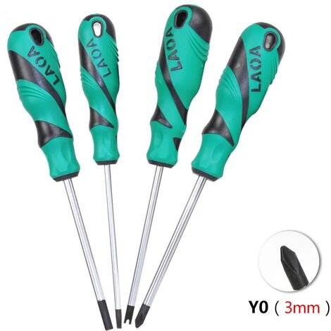 4pcs Embouts magnétiques en forme de Y, boulon de tournevis, tournevis, tournevis spéciaux (1/4)