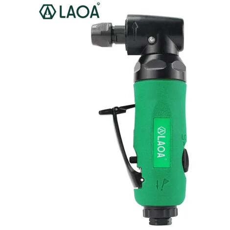 LAOA Meuleuse pneumatique droite 1/4" Mandrin de 6 mm Outil de polissage à l'air Meuleuse à air Machine de polissage industrielle Outils de meulage de sable fabriqués à Taiwan (1/4)