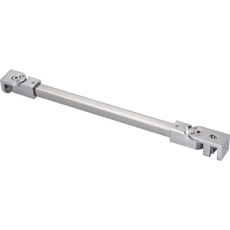 Laoa – Barre de renfort pour porte de douche en acier inoxydable 50 cm – Pour panneau de verre 6mm à 10mm – Installation sans perçage – Largeur 15mm (1/5)