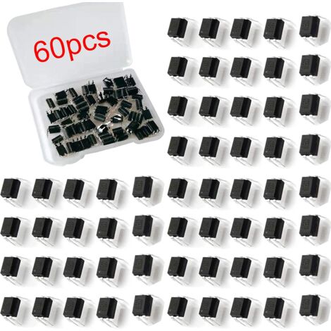 Optocoupleur PC817, pas de 2.54mm, 4 broches, DIY DIP-4, 60 pièces (1/5)