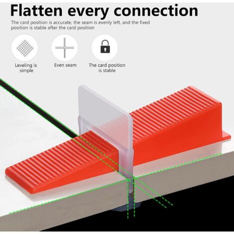 PChero Système Nivellement Carrelage – 600 Languettes 2 Mm Pour Carreaux 3-12 Mm, Pose Parfaite Sans Bosses
