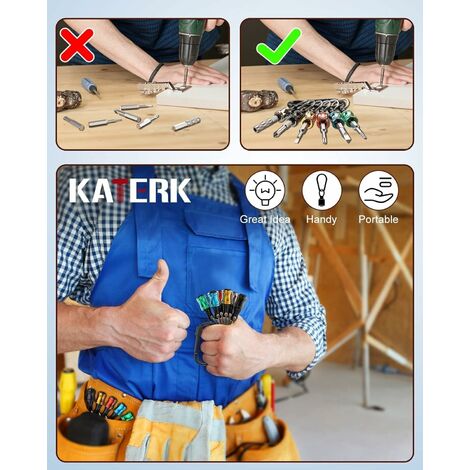 Porte Embout 6 Pièces 1/4 Pouce Hex Shank Tournevis Bit