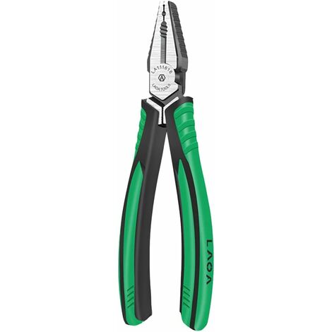 LAOA – pince combinée CR-V diagonale, coupe-fil à Long nez, coupe latérale, cisaille à cable, électricien professionnel, outils multiples (1/5)