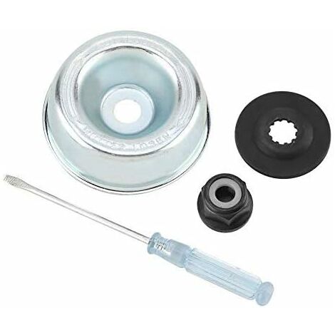 Kit de Maintenance d'accessoires, Adaptateur Lame Tondeuse à Gazon pour Stihl Rondelle de Butée, Plaque de Support, écrou de Collier Tournevis de Maintenance kit Fixation de l'adaptateur de lame,LAOA (1/5)