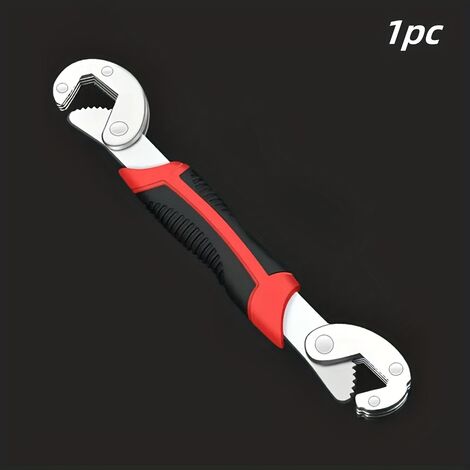 1pc Clé à Double Tête Réglable Universelle, L'outil Multifonction Ultime Pour Les Artisans Et Les Plombiers, Convient Aux Réparations De Voitures Et De Salles De Bains (1/5)