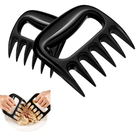 lot de 2 de viande griffes, viande Fourchettes, ours empreintes pour pulled pork, barbecue, Les griffes originales de déchiqueteur d'ours, chair parfaitement déchiquetée (1/5)