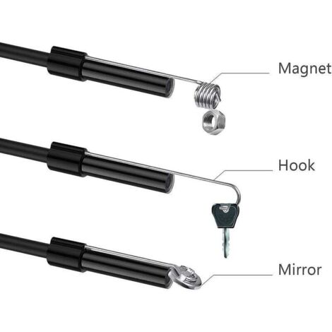 Endoscope Sans Fil 10m DDENDOCAM - Caméra HD 1200P IP68, 8 LED, Pour IPhone/Android/PC, Inspection Mécanique