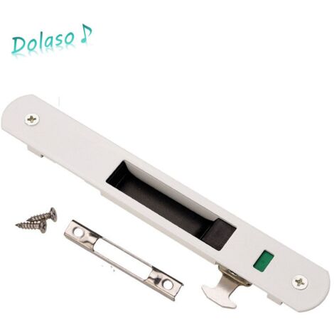 Dolaso – Serrure de porte coulissante moderne – Acier inoxydable et alliage de zinc – Verrouillage à crochet unilatéral – Installation facile (1/4)