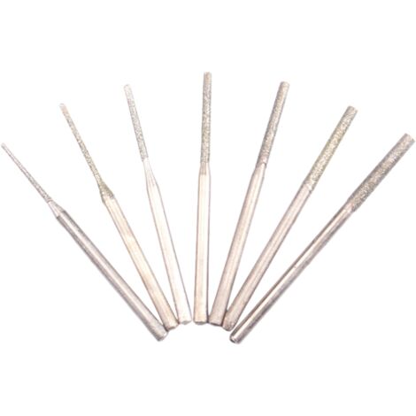 Jeu de forets pour le bois 7 pièces, Forêt hélicodal, Mèche pour perceuse (0,8/ 1,0/ 1,2/ 1,5/ 1,8/ 2,0/ 2,5mm), Longueur 42-45mm, Diamètre de la tige 2,35 mm (1/4)