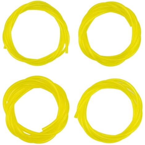 Lot de 4 Tuyau Durite d'Essence Flexible, Total 4.8 m, 4 Tailles Tuyau Carburant pour Souffleur Coupe-bordure Trononneuse Debroussailleuse (3 x 6mm, 3 x 5mm, 2.5 x 5mm, 2 x 3.5mm) (1/5)