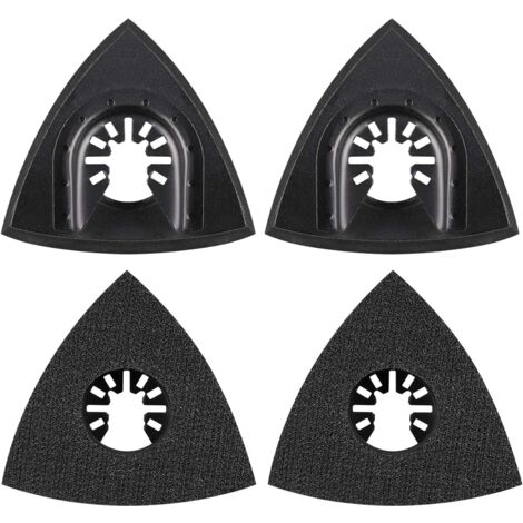 4Pcs Delta Patin de Ponage 80mm Multi-outil Accessoires pour Patin de Fixation, Lame à Multi Outil, Accessoires Outil Oscillant pour Worx Mikita Dewalt Power Tool, Worx Tool, Bosch Multi Outil (1/5)