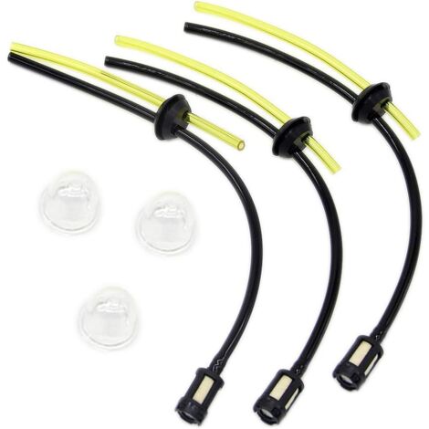 Lot de 6 pièces de rechange universelles pour tuyau de carburant pour tondeuse à gazon, tuyau de carburant avec filtre à carburant, ampoule de rechange,LAOA (1/5)