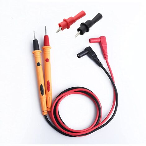 Multimeter, Precision Sharp Lead 1000V 20A Digital Multi Meter Clamp Tester Probe Test Probes Leads, Test Extension, Multimeter Accessories (Multimeter Lead+2pcs Alligator Clips) (1/5)