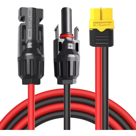 Câble Allume-Cigare Vers XT60 1m AFERIY – Recharge Solaire Pour Stations Portables Et Drones – Connecteur Robuste Et Sécurisé
