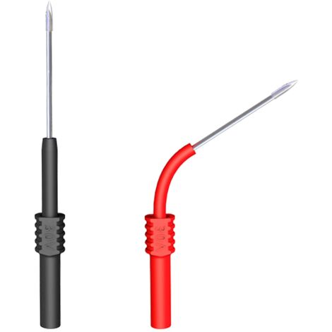 Goupilles de sonde arrière 2 pièces, sondes de Test flexibles et pliables pour le perage de fil, réparation de voiture automobile, tests électriques (1/5)
