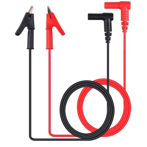1 Pair Banana Plug to Alligator Clip Test Lead Cable,100cm/3.28ft,15A Rated Current,1000V Max Voltage,Electronic Test Lead for Multimeter Electrical Testing (1/5)