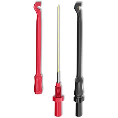 Sondes de perage de fil automobile, 2 broches de sonde de perforation pour fils de test d'extension de fiche banane de 4mm, réparation de Diagnostic automobile (1/5)