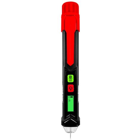 Testeur de Tension Sans Contact avec Alerte de Sécurité LED Lumière Sonore Détection de Circuit Inductif Multifonctionnel Stylo électrique 48-1000V AC (1/5)