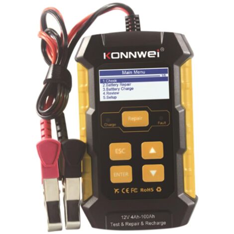Testeur De Batterie Chargeur De Batterie Automatique C Chargeur Pour Chargeur De Batterie De Voiture Automobile 3 En 1 Chargeur Chargeurs De Batterie Analyseur De Batterie (1/5)