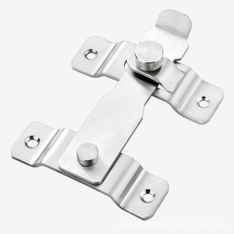 Plus épais Verrou De Porte Slide Serrure De Porte à Loquet à Bascule En Acier Inoxydable Robuste,Verrou Pour Porte Ou Fenêtre(1pcs) (1/4)