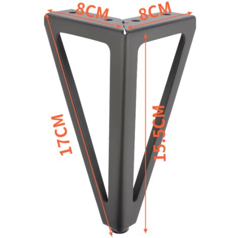 TOOAD Lot De 4 Pieds De Meubles De Rechange, 15 Cm, Triangulaires