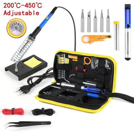 Outil de soudure électronique 13 pièces Protection et fer à souder 220V 60W (1/5)