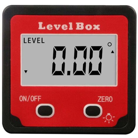 LAOA Inclinomètre numérique 2 boutons Mini inclinomètre numérique rouge (1/5)