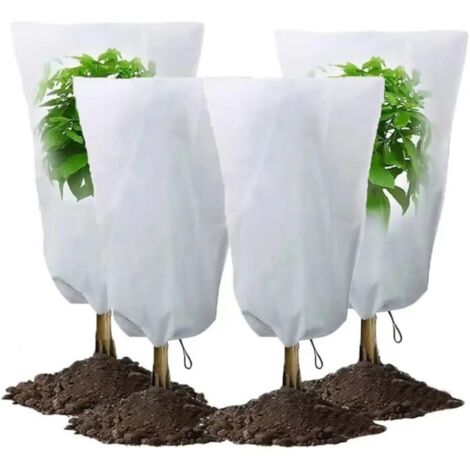 LAOA Voile Hivernage Plante, Lot de 2 Housse d'hivernage Plante, 80 x 120cm Housses de Protection pour Plantes contre le froid et le gel (1/5)