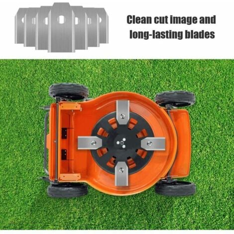 45 x Lames de Couteau en Titane pour Toutes Les Tondeuses Robotiques Husqvarn/Automower/ Yardforce/Gardena(3g-0.75mm) Avec 45 Vis, Lames de Rechange pour Modèles 105,310,315,320,420,430x,r40i