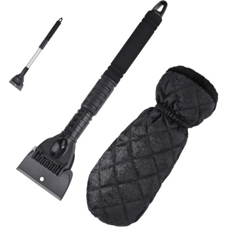 LAOA Car Telescopic Ice Shovel, à Neige pour Auto,Gratte Givre Pare-Brise,Grattoir Vitre Voiture, Grattoir à Glace, pour Voitures,Camions,VUS et véhicules Récréatifs (Noir) (1/5)