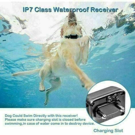 Collier de Dressage pour Chien, Collier Anti aboiement, Rechargeable avec 3 Modes Vibration/Choc/Beep Sonore, Récepteur imperméable et Télécommande de 800 mètres (noir)