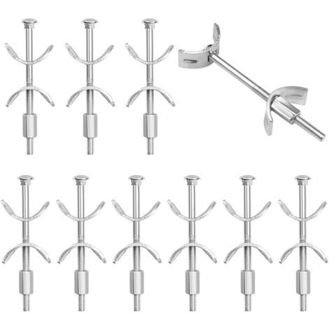 Raccords de Plan de Travail 10 Pcs M6 Raccords d'Assemblage Connecteur, Connecteur de Plan de Travail 100mm Boulons de Raccordement de Meubles de Cuisine pour Assembler, Serrer et Fixer (1/5)
