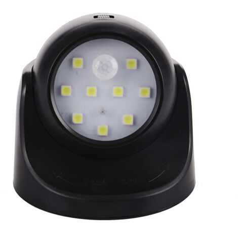 LAOA Spot LED Extérieur, Spot exterieur avec Detecteur de mouvement, Projecteur LED extérieur Sans Fil, 150 Lumen, Sphère Amovible, Rotation et Inclinaison à 360 degrés, Batterie à Pile (1/5)