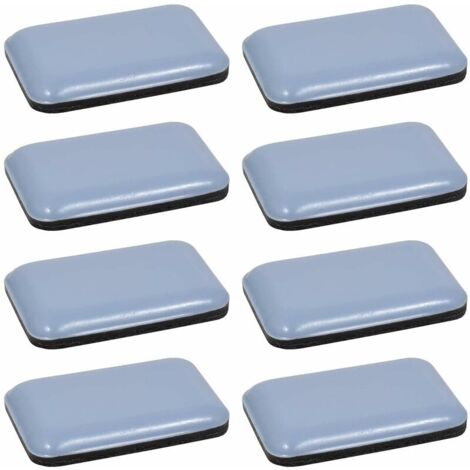 LAOA 8x Patin glisseur téflon Teflon PTFE autocollant adhésif rectangulaire 35 x 25 mm Protection Sol Parquet Pied Chaise Meuble (1/2)