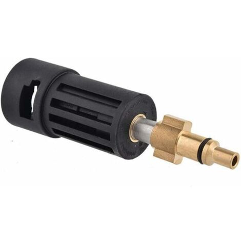 Laoa – Adaptateur de conversion 1/4'' pour nettoyeur haute pression Karcher K-series – Laiton et acier inoxydable – Dimensions 16 x 5 cm (1/5)