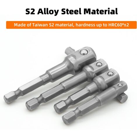 Lot De 10 Adaptateurs Douille 1/4" X 12 Makita Impactx - Acier S2, Résistants Aux Chocs, Pour Visseuse à Choc