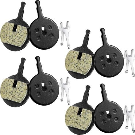 4 Paires Plaquettes de Frein à Disque de Vélo Compatible avec Avid Mechanical BB5, CSC, Kingdom, Promax DC 710, 720, 913, Decipher, DSK Series, 300,300R, 310, 330, 330R, Render-R (Résine) (1/5)