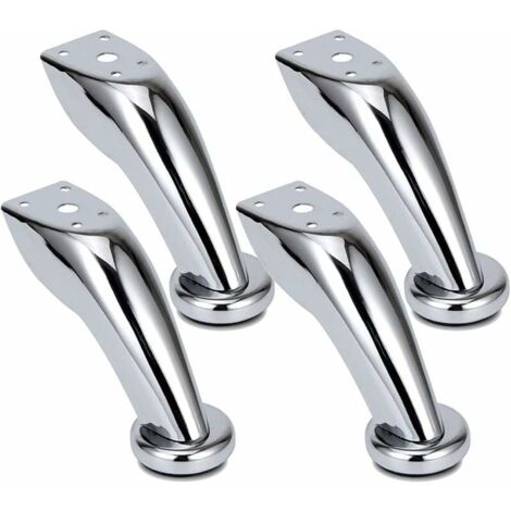 Pieds Canapé Épais Acier Inoxydable, 4 Pièces Pieds de Meubles, Pieds Chromé, Meubles Armoire Lit Canapé Pieds, pour Canapés, Chaises, Tabourets, Armoires (1/5)