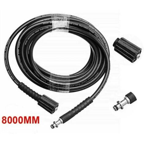Coavas – Tuyau de nettoyage haute pression 8M – Compatible Karcher K2 K3 K4 K5 K7 – Raccords M22 professionnel et rapide – Flexibilité accrue