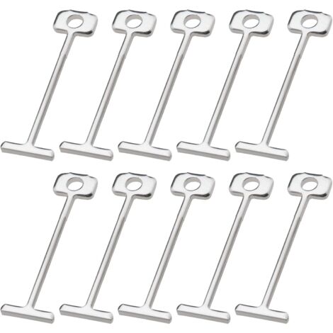 LAOA 200pcs T-Pins Aiguilles en Acier Remplaçables Système de Nivellement des Carreaux 1.5mm Nivellement des Carreaux Sols Murs Outil de Construction Bâtiments (1/5)