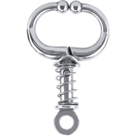 Anneau de Nez pour Taureau, Anneau de Nez de Taureau en Acier Inoxydable Accessoire D'élevage Anneau de Nez de Bétail pour Boucles d'oreilles de Cartilage de Vache(Spring) (1/5)
