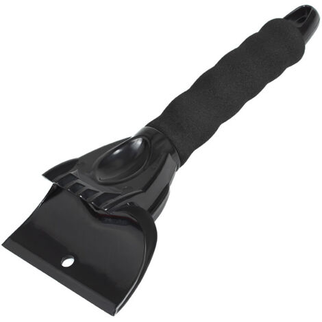 LAOA Grattoir à Glace pour Voiture, 2Pcs Grattoirs à Neige Voiture Plastique Glace Gratte avec Poignée Antidérapant raclette pour Fenêtre, Verre, Porte de Douche, Pare-Brise de Voiture, Noir (1/5)