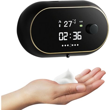 Distributeur de savon automatique mural rechargeable par USB avec détecteur de mouvement intégré, distributeur électrique intelligent pour cuisine et salle de bain (1/5)