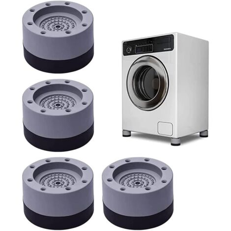 LAOA 4 Pièces Anti Vibration Machine a Laver, Patin anti Vibration Lave Linge pour la Réduction du Bruit, Tapis Anti Vibration Machine a Laver pour Empêcher le Mouvement, Pied Machine a Laver (3.5) (1/5)