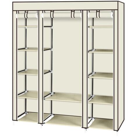 Armoire intissé 5 couches 12 compartiments 15045175-beige (1/5)
