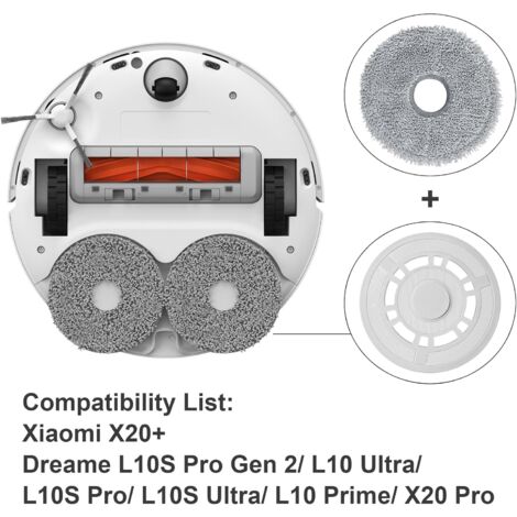 NOVAGO compatible avec aspirateur robot Dreame W10/Vacuum W10/W10 Pro
