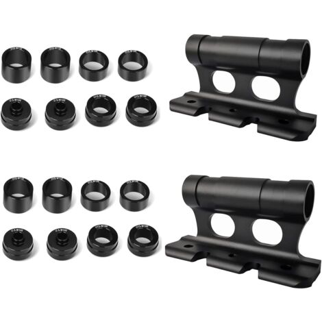 LAOA 2 Pièces Support De Fourche Vélo Alliage D'aluminium, Support De Fourche De Vélo, Support De Fourche De Vélo en Portabilité, pour 5/12/15x100mm, 15x110mm, 8 Paires De Caches Latéraux (1/5)